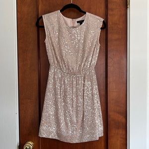J. Crew Cap Sleeve Sequin Dress holiday